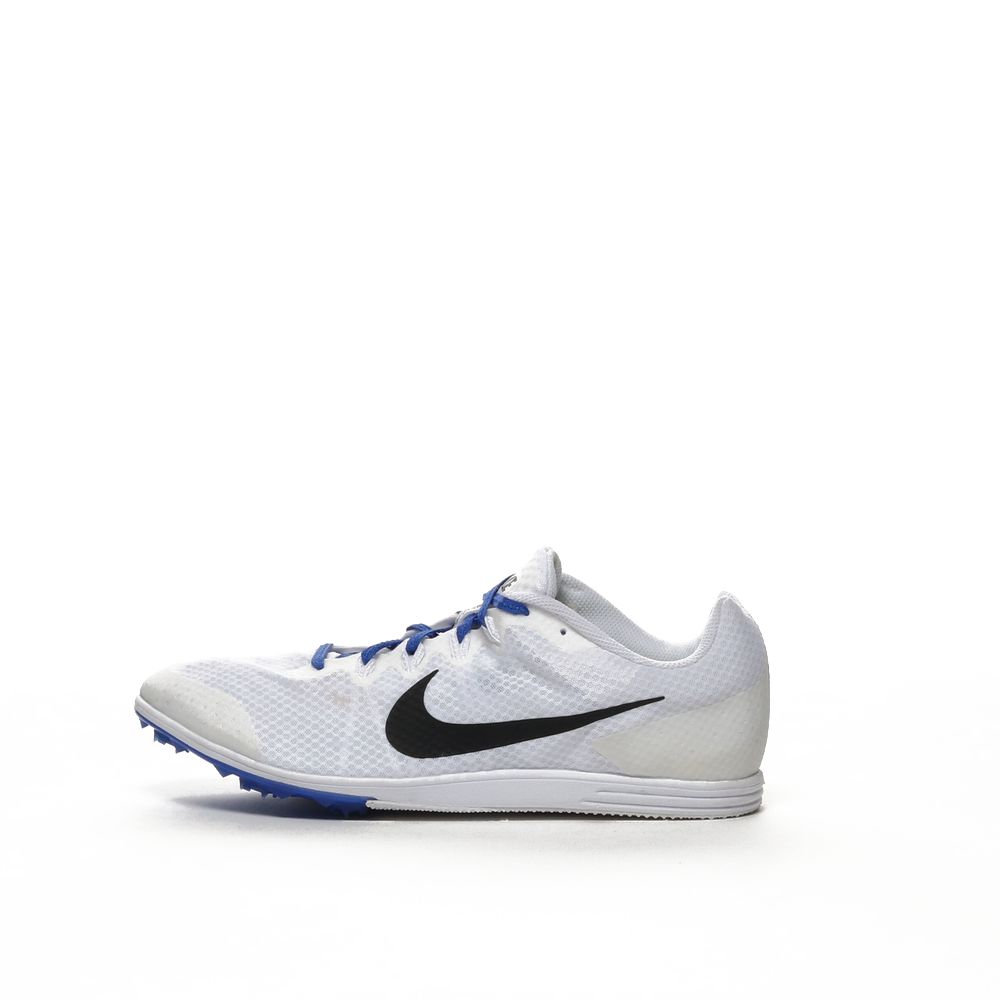 blue and white nike track spikes