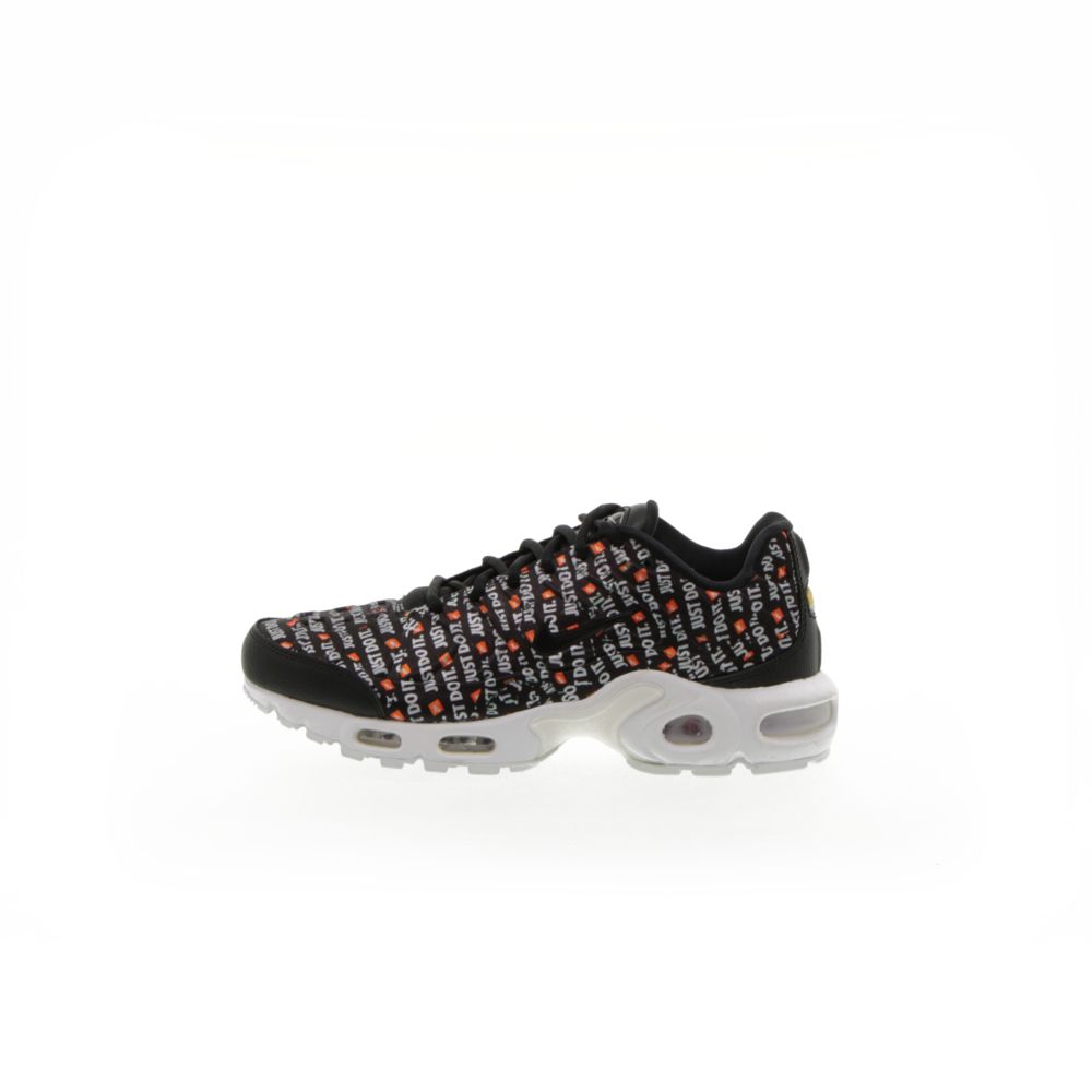 orange and black air max plus