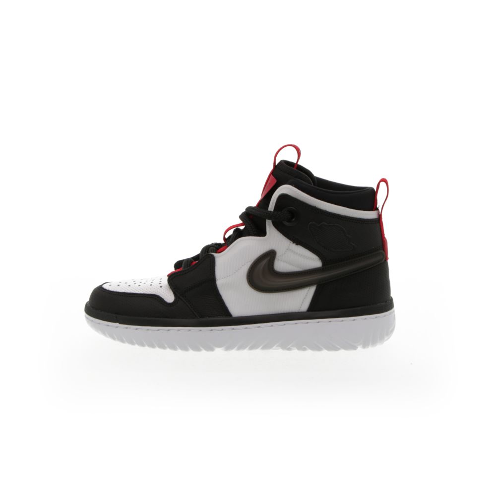 jordan 1 high react black white gym red