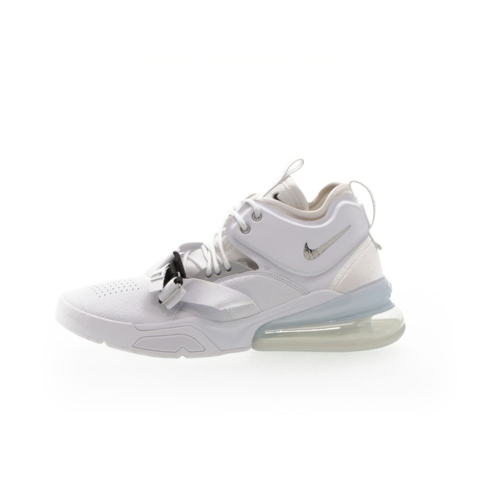 nike air force 270 white metallic silver