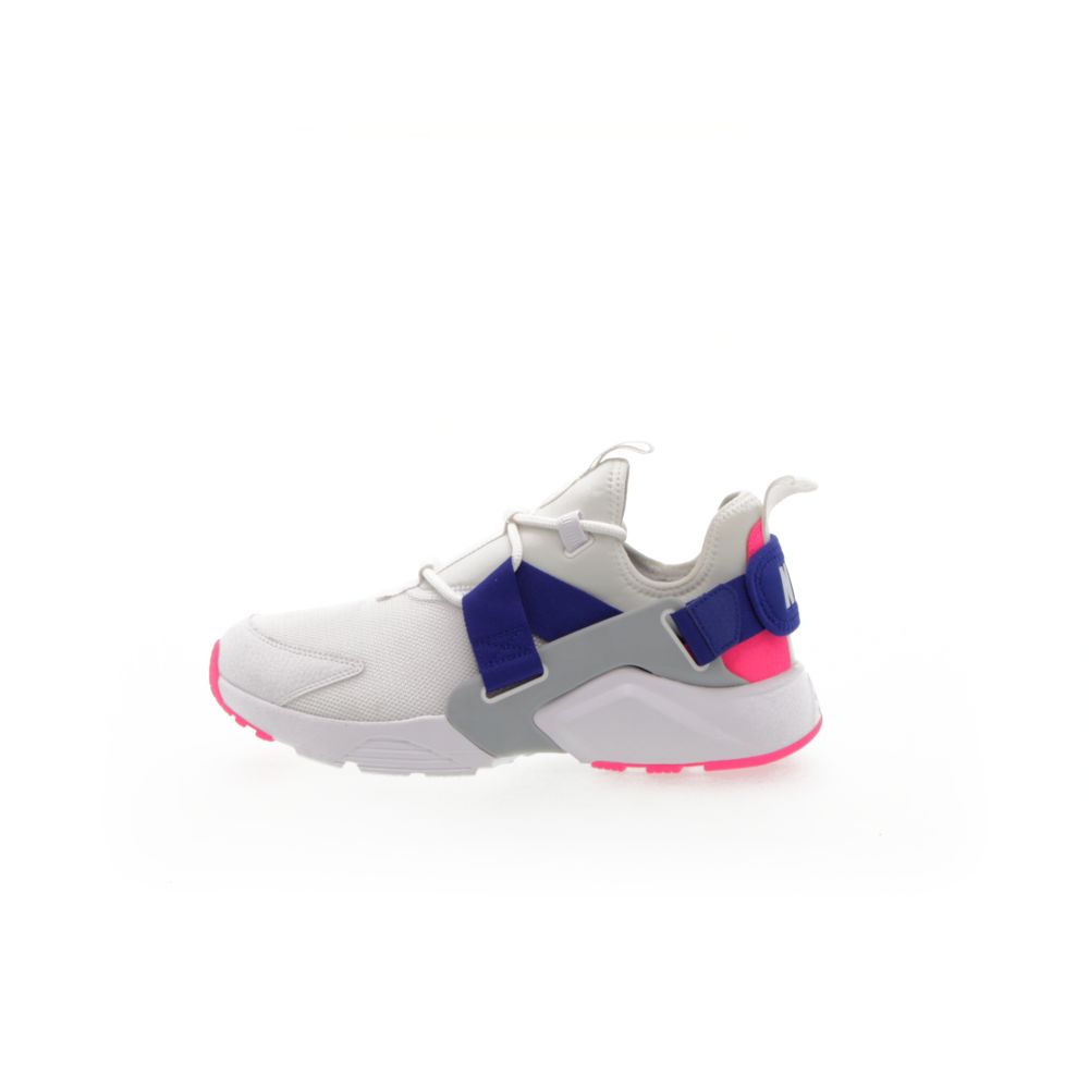 pink grey and white huaraches