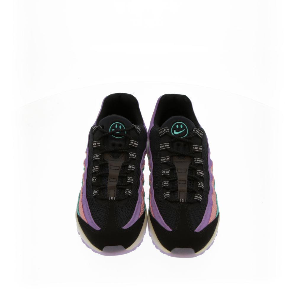 nike air max 95 black/white/hyper jade/bleached coral